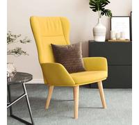 vidaXL Poltrona Relax Giallo Senape in Tessuto