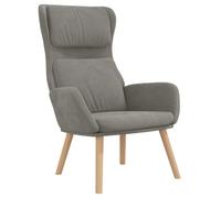 vidaXL Poltrona Relax Grigio Chiaro in Velluto