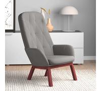 vidaXL Poltrona Relax Grigio Chiaro in Velluto
