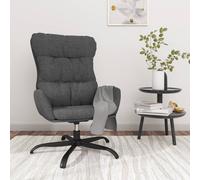 VidaXL Poltrona Relax Grigio Scuro in Tessuto