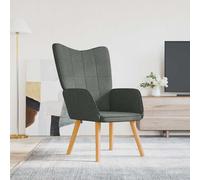 VidaXL Poltrona Relax Grigio Scuro in Tessuto