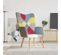 vidaXL Poltrona Relax in Tessuto Patchwork