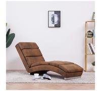 VIDAXL - Poltrona Relax Marrone In Pelle Scamosciata Artificiale