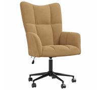 vidaXL Poltrona Relax Marrone in Velluto