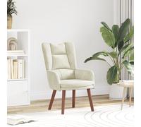 vidaXL Poltrona Relaxante in Velluto Crema