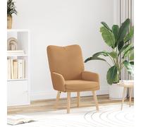 vidaXL Poltrona Moderna Beige | Sedia Rivestita Dura per Soggiorno Design Ergonomico, Ideale per Ogni Spazio, Sedia Elegante per Interni, Lettura e Comfort