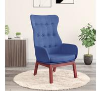 vidaXL Poltrona Rilassante Blu in Tessuto