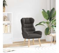 vidaXL Poltrona Ergonomica Grigia Scura da Soggiorno Mobili Imbottiti con Braccioli Morbidi Aspetto Elegante Seduta Singola Comfort per Lettura Opzione Moderna