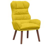 vidaXL Poltrona Rilassante in Velluto Giallo