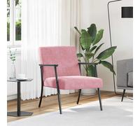 vidaXL poltrona Rosa 59 x 75 x 78 cm Velluto