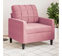 vidaXL Poltrona Rosa 60 cm Velluto, divano singolo, seduta, poltrona singola, divano, poltrona in velluto, poltrona da soggiorno, poltrona da salotto