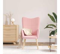 vidaXL poltrona Rosa 62 x 67 x 95,5 cm Tessuto Sherpa