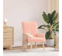 vidaXL poltrona Rosa 63 x 67 x 94 cm Tessuto di Pecora e Plywood