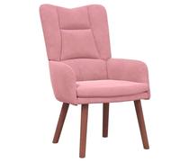 vidaXL poltrona Rosa 63 x 67 x 94 cm Velluto | La forma curva sostiene la tua schiena e ti fa stare comodo, Una tonalità brillante dà vita alla tua stanza,