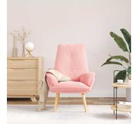 vidaXL poltrona Rosa 69 x 74 x 93 cm Tessuto Sherpa