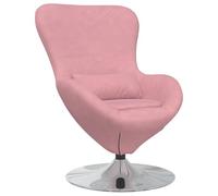 vidaXL Poltrona Rosa Moderna Con Braccioli Imbottiti Funzione Girevole Base In Metallo Robusta Ideale Per Soggiorno E Camera Da Letto Soluzione Di Seduta Interna Elegante Sedia Lettura Confortevole