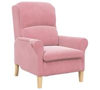 vidaXL Poltrona Rosa Polveroso Rosa Polveroso