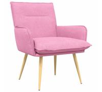 vidaXL Poltrona Rosa Tessuto
