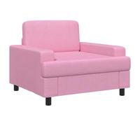 vidaXL Poltrona Rosa Tessuto