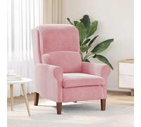 vidaXL poltrona Rosa Velluto