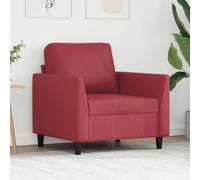vidaXL Poltrona Rosso Vino 60 cm in Similpelle