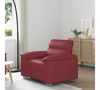 vidaXL Poltrona Rosso Vino 60 cm in Similpelle, Divano Singolo, Sedia Accento, Sedia Relax, Poltrona, Sedia TV, Divano a Un Posto, Divano a Un Posto