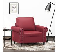 vidaXL Poltrona Rosso Vino 60 cm in Similpelle