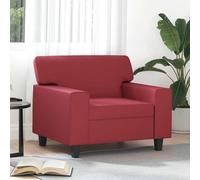 vidaXL Poltrona Rosso Vino 60 cm in Similpelle