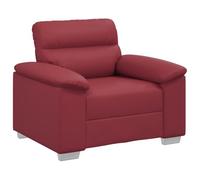 vidaXL Poltrona Rosso Vino 60 cm in Similpelle, Divano Singolo, Sedia Accento, Sedia Relax, Poltrona, Sedia TV, Divano a Un Posto, Divano a Un Posto