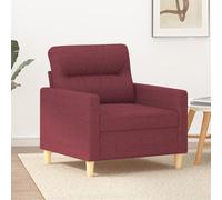 vidaXL Poltrona Rosso Vino 60 cm in Tessuto