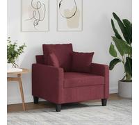 VIDAXL - Poltrona Rosso Vino 60 Cm In Tessuto