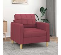 vidaXL Poltrona Rosso Vino 60 cm in Tessuto