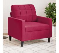 vidaXL Poltrona Rosso Vino 60 cm – Velluto – Poltrona singola da soggiorno