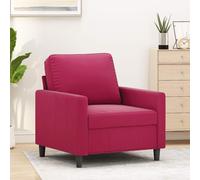 vidaXL Poltrona Rosso Vino 60 cm Velluto