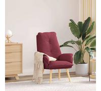 vidaXL Poltrona Rilassante in Tessuto Rosso Vino