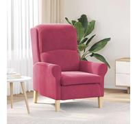vidaXL Poltrona Moderna Rosso Vino, Design Ergonomico, Seduta Comoda e Resistente allo Sbiadimento, Struttura Rivestita, Stile Moderno per il Soggiorno, Poltrona in Velluto, Arredamento Interno, Rel