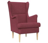vidaXL poltrona Rosso Vino Tessuto