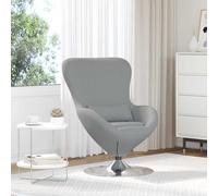 vidaXL Poltrona Contemporanea Grigio Chiaro con Braccioli Regolabili Poltrona Elegante per Soggiorno e Ufficio Seduta Confortevole Cuscino Morbido Lettura Bracciolo