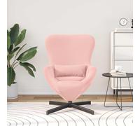 vidaXL Poltrona uovo Rosa 63 x 73 x 90 cm Tessuto