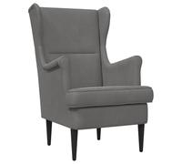 vidaXL Poltrona Velluto grigio scuro, sedia elegante, sedia moderna, seduta in velluto, mobili robusti, rilassanti confortevoli, eleganti soluzioni interne