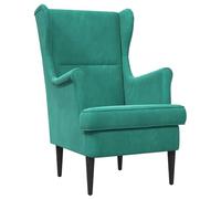vidaXL Poltrona velluto turchese, sedia elegante, sedia moderna, seduta in velluto, mobili robusti, rilassanti confortevoli, eleganti soluzioni interne
