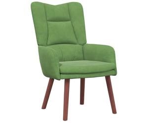 vidaXL poltrona Verde chiaro 63 x 67 x 94 cm Velluto | Comfort e supporto al top, Fatta per durare nel tempo, Un look moderno che arricchisce qualsiasi stanza