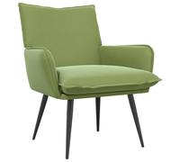 vidaXL Poltrona Verde chiaro Velluto
