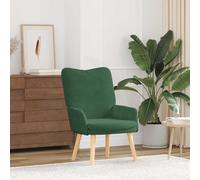 vidaXL poltrona Verde Giungla 63 x 67 x 94 cm Tessuto