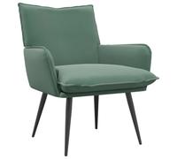 vidaXL Poltrona Verde Mare Velluto