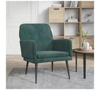 VIDAXL - Poltrona Verde Scuro 62x79x79 Cm Velluto