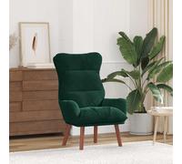 vidaXL poltrona Verde Scuro 69 x 74 x 93 cm Velluto