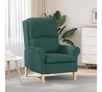vidaXL poltrona Verde scuro Tessuto
