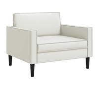 vidaXL Poltrona XL Bianco Similpelle