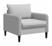 vidaXL Poltrona XL Grigio Chiaro Velluto